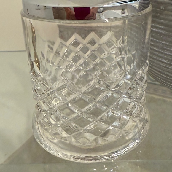 Crystal Lead Glass Lidded Jar - Picture 2 of 4
